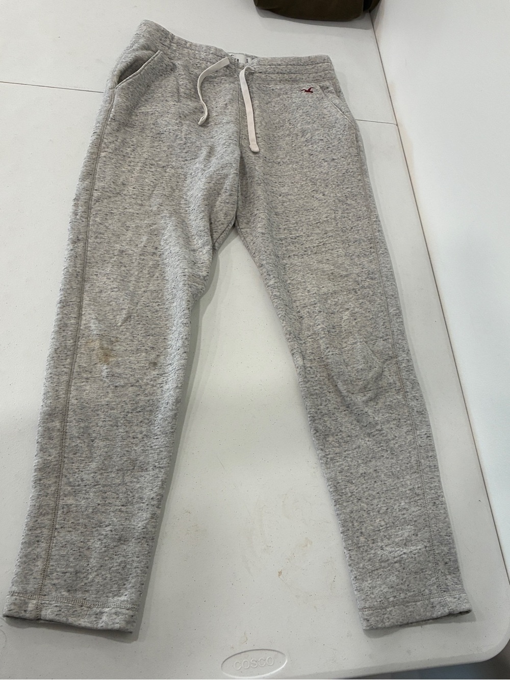 Hollister Mens Heathered Light Gray Sweatpants Size Small